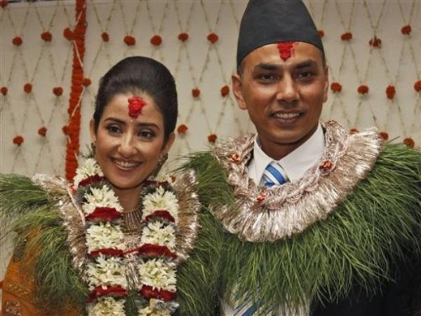 Manisha Koirala Samrat Dahal wedding picture