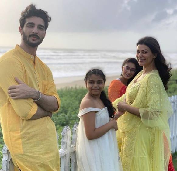 Sushmita Sen and Rohman Shawl