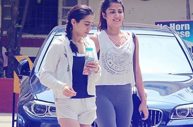 Rhea Chakraborty and Sara Ali Khan