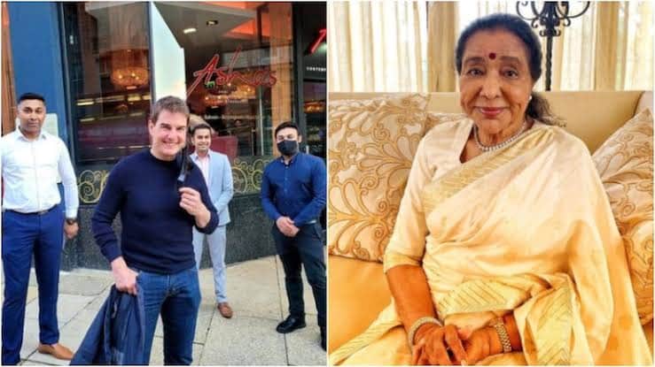 Tom Cruise Ate At Asha bhosle's resturant