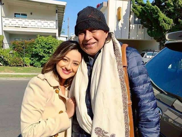 Madalsa sharma and Mithun Chakraborty