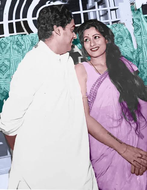 Madhubala and Kishore Kumar