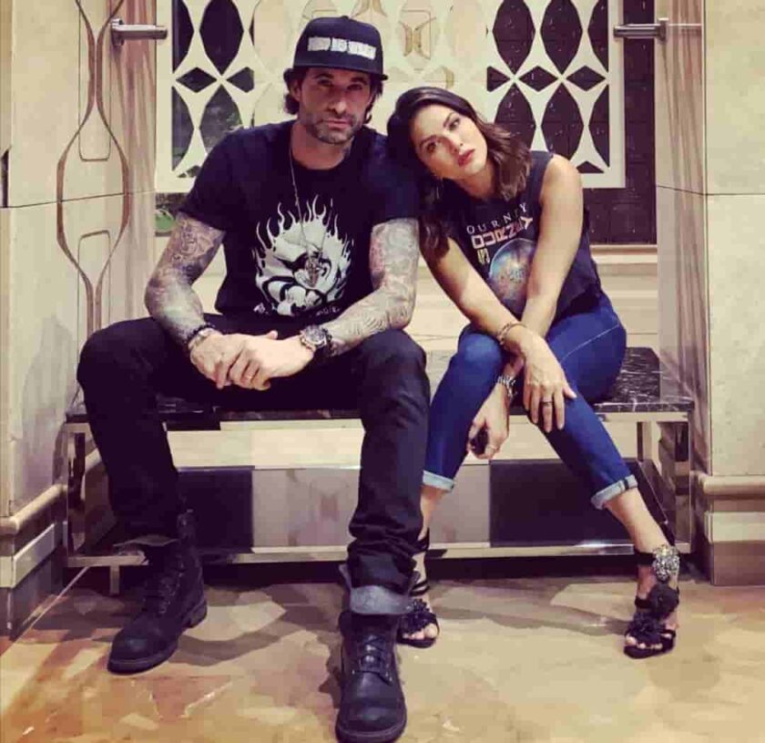 Sunny Leone and Daniel Weber