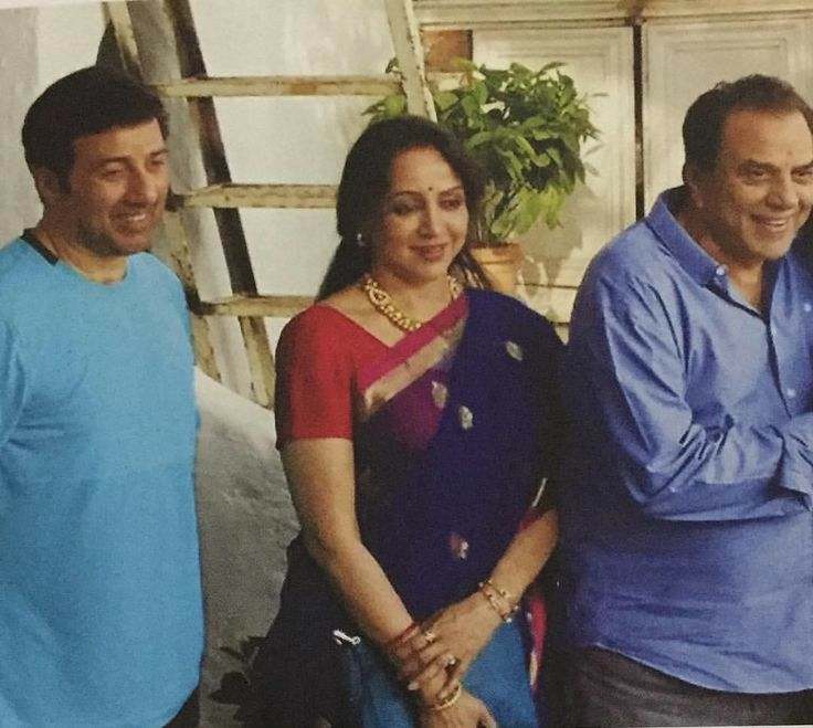Sunny Deol and Hema Malini