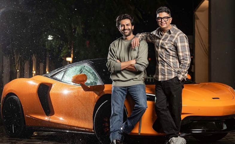 Bhushan Kumar and Kartik Aaryan