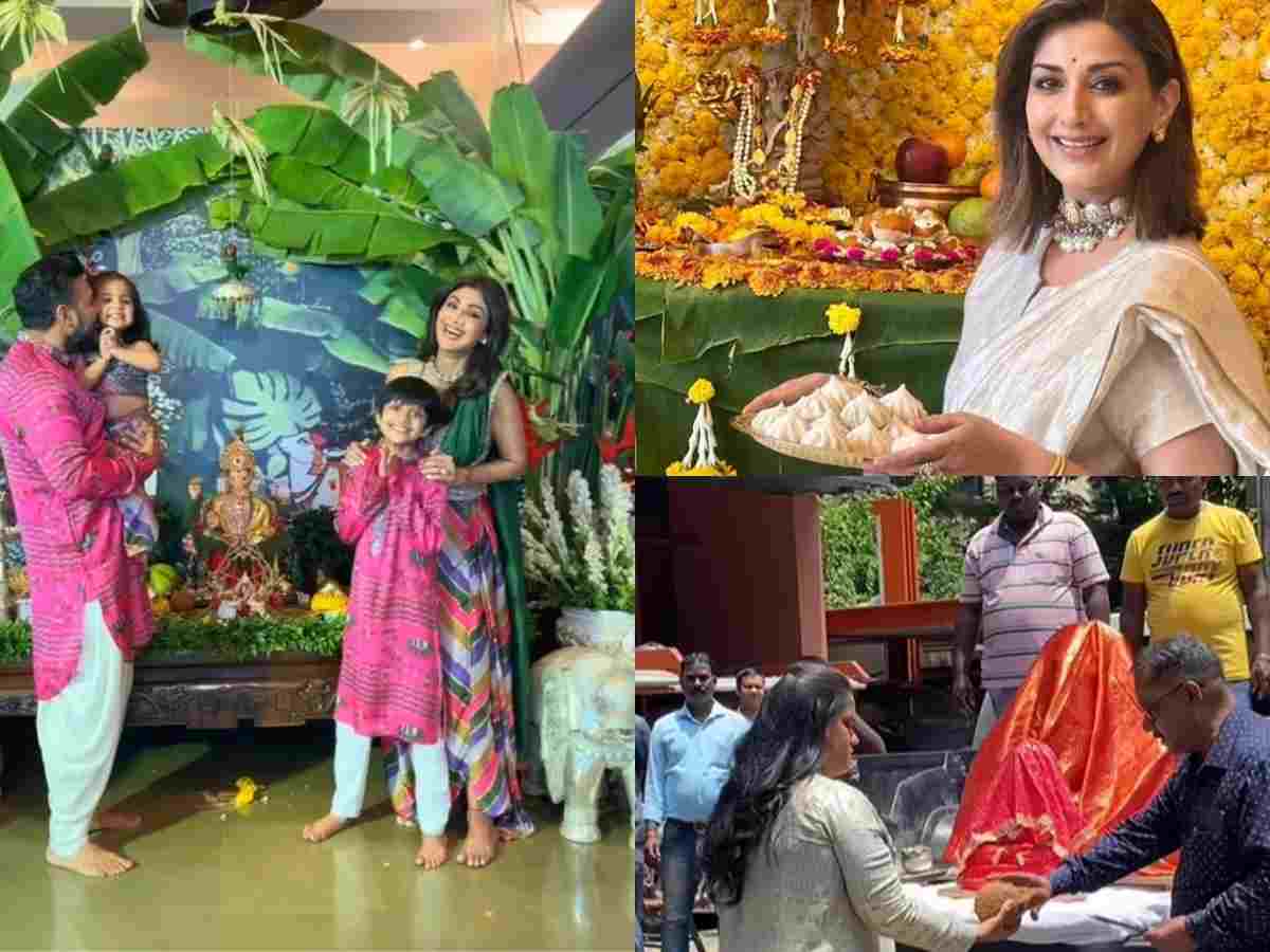 Bollywood celebs welcomed Bappa at home