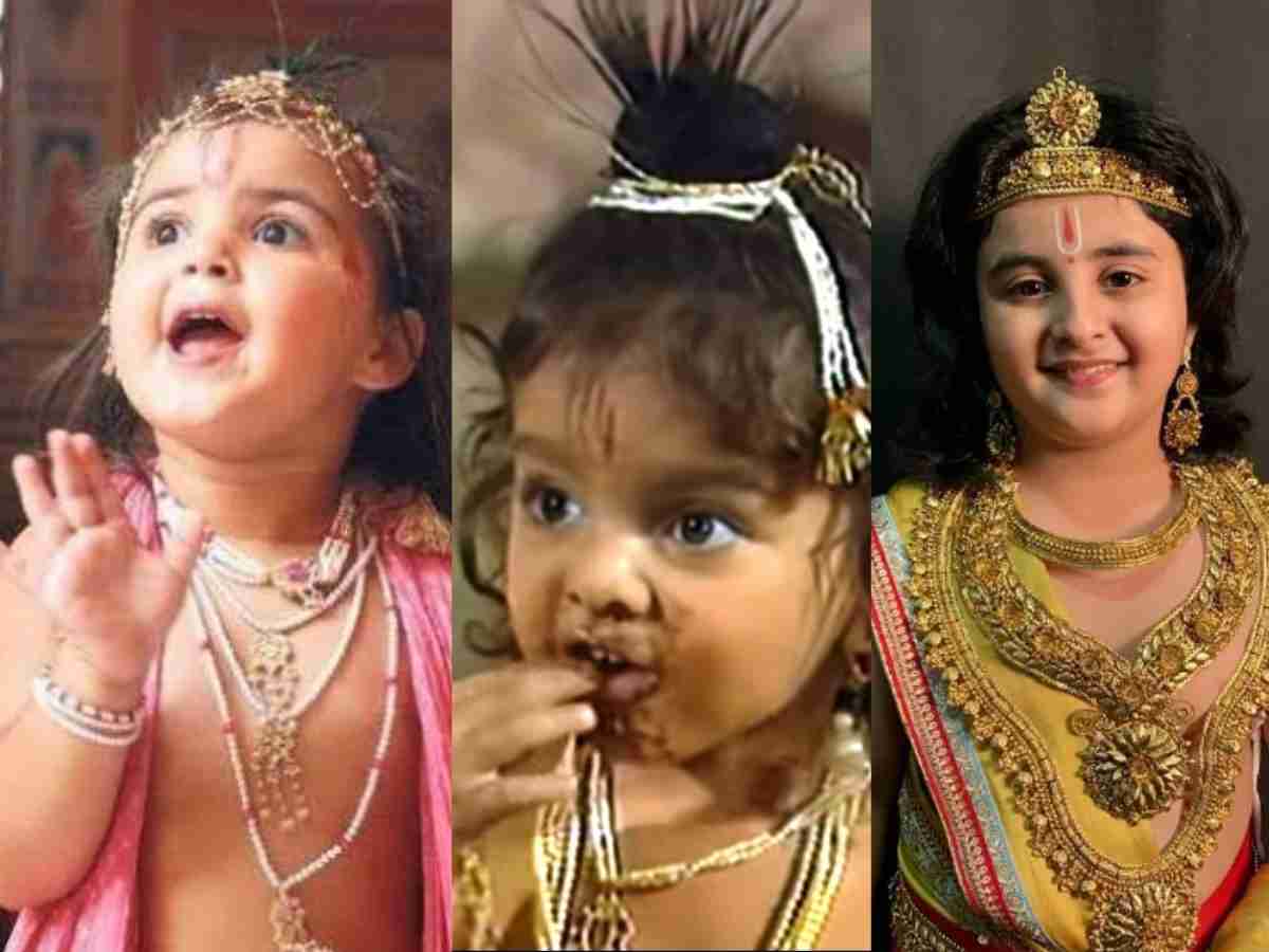 Child artist as Krishna