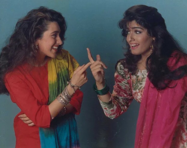 Raveena Tandon and Karisma Kapoor