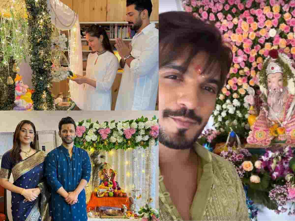 TV celebs welcomed Bappa at home