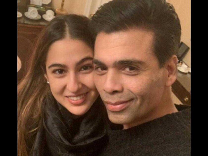Sara Ali Khan and Karan Johar