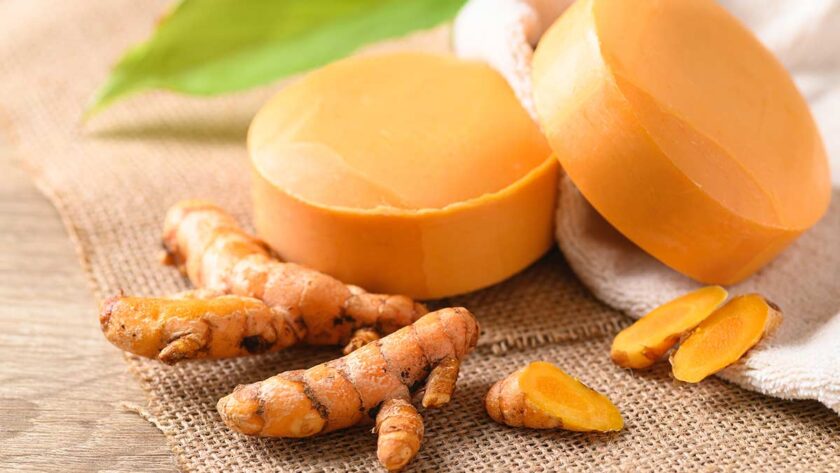 homemade turmeric soap