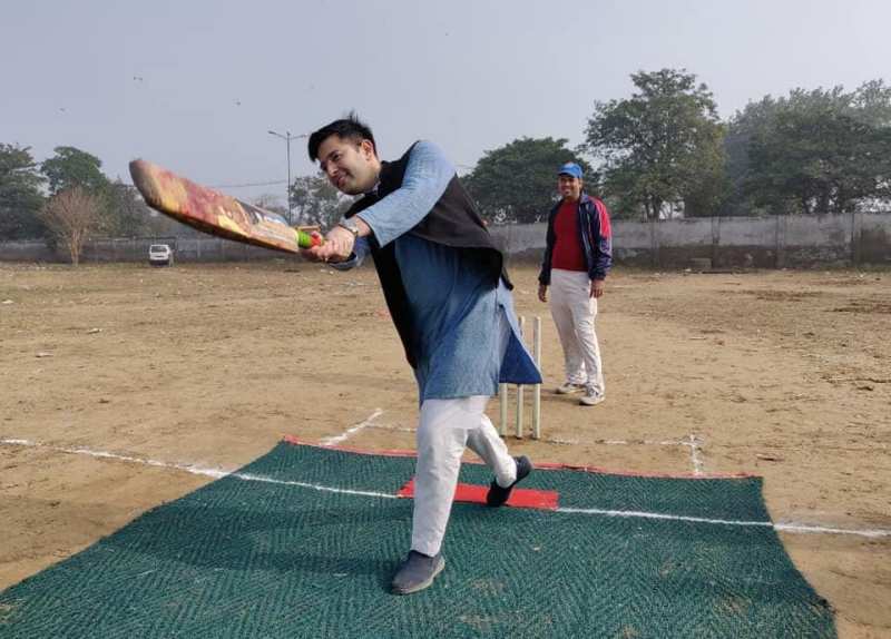 Raghav Chadha Playing Cricket